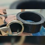 کمربند زنانه چرمی ۳.۵ سانتی طرح ۳