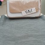 کیف دوشی -دستی کوچیک برند zara رنگ سفید