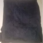 کت کبریتی مخمل جیب پیلی زنانه رنگ سورمه ای