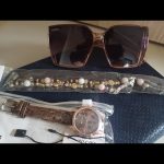 ست ولنتاین❤️ رنگ قهوه‌ای شماره ۱،عینک،بندعینک،ساعت