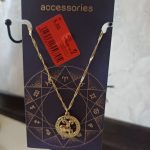 اکسسوری  گردنبند برندAccessories  اروپایی مدل ماه تولد دی، بز،زنجیر ریز