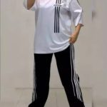 ست تیشرت شلوار لش اسپرت زنانه مشکی