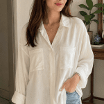 شومیز وارداتی( خارجی) سفید  کیفیت  عالی