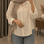 شومیز وارداتی( خارجی) سفید  کیفیت  عالی