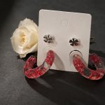 پک وارداتی گوشواره ( گل شکوفه طبیعی)